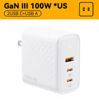 VOLTME 100W GaN Charger For Macbook Tablet USB Type C Charger Fast Charging Charger For iPhone 15 14 13 12 Quick Charge 4.0 3.0 Car Mobile World