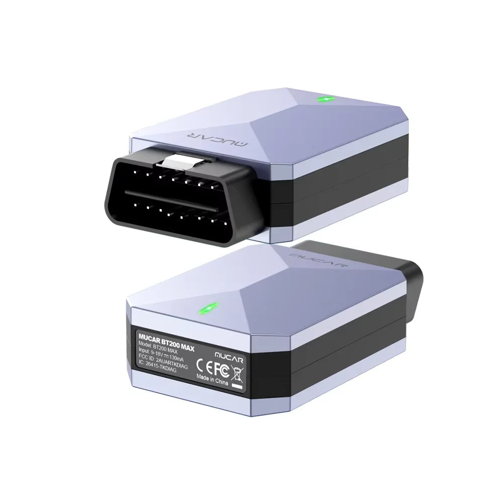 MUCAR BT200 MAX AI OBD2 Scanner CAN FD Car Diagnostic Tool Full System Scan Tool Bi-Directional Control ELM327 Automotive Tools Car Mobile World