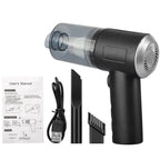 1PCS 2 In 1 Wireless Vacuum Cleaner Dual Use For Home And Car 120W High Power Powerful Vacuum Cleaner Black