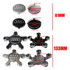 4Pcs For Audi Sline A3 A4 B5 B6 A3 8P 8V 8L A5 A6 C6 C5 S3 S4 S Car Styling Wheel Tire Hub Caps Cover Auto Exterior Accessories