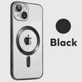 Luxury Wireless Magnetic Cover For Apple Original Magsafe Case Iphone 16 15 13 12 11 Pro Max 14 Plus Plating Clear Lens Protecto