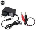 12V 1000ma Lead Acid Dry Battery Charger for Car Motorcycle 12 Volt 1A Electric Toy Tool Motor Power Charging Adapter with Clip