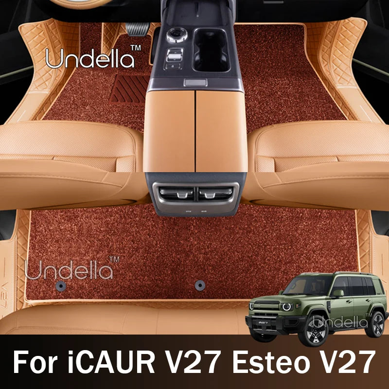 Full Surround Floor Liners For iCAUR V27 Esteo V27 2026 2027 All Weather Waterproof Car Floor Mat Anti‑Slip Interior Accessories