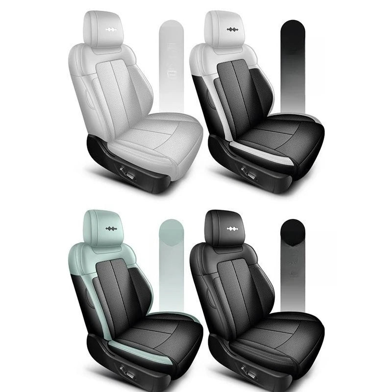 For BYD Leopard 3 Titanium 3 B3 2025 Leather Car Seat Cover Colour Track Style Protector Salon FullSurround Interior Accessories CM World