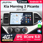 JIUYIN Android 15 Carplay Car Radio Multimidia Video Player For KIA PICANTO Morning  2011-2016 Navigation GPS IPS Head Unit CM World