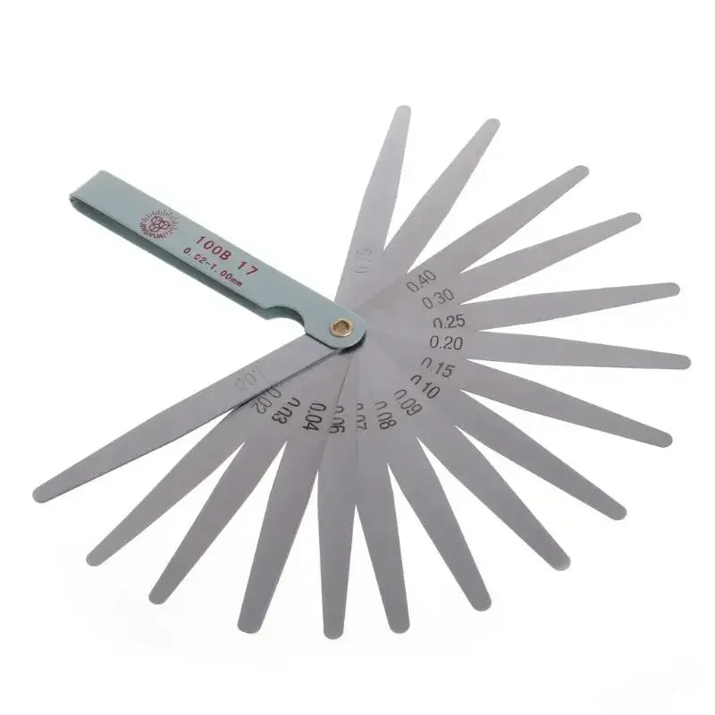 6pcs/lot Universal Motorcycle Engine Valve adjustment tool valve screw wrench 3/3.5/4mm 8mm 9mm 10mm Feeler gauge 0.02 to 1mm CM World