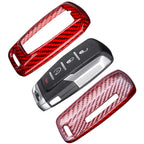 for Ram 1500 Limited Key Fob Cover With Keychain Carbon Fiber Key Case for Ram 2500 Power Wagon 3500 Smart Key Accessories 2023 CM World