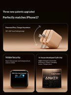 Anker Nano 45w Gan Fast Charger With Ai Display Smart Compatible For Phone 17 Pro Max 16 Pro 15 14 Portable Wall Charger Car Mobile World