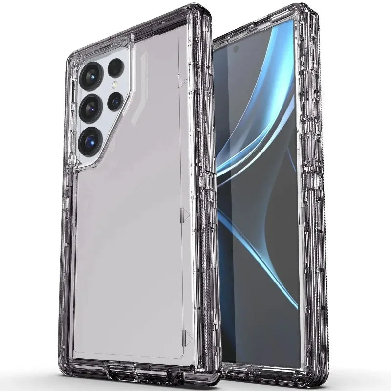 Heavy Duty 3IN1 Armor Case For Samsung Galaxy S26 S25 S24 S23 S22 Ultra Plus Military Grade PC Clear Anti-Drop Protection Cover