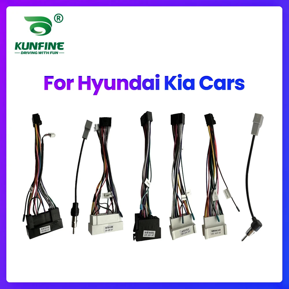 Power Cable For Hyundai Kia Android Car Radio Stereo Car Audio MP5 Player GPS Central Automotive Multimedia Player Accessories CM World