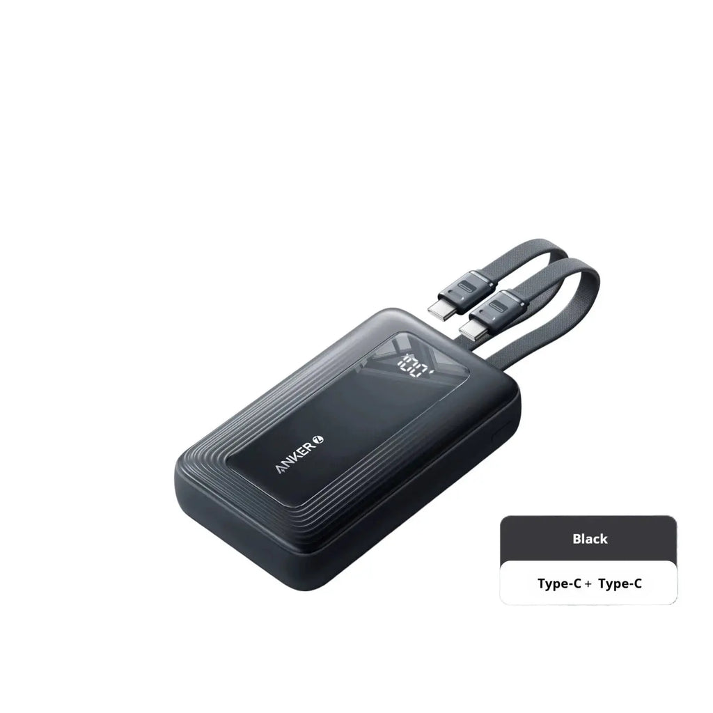 Anker Power Bank 20000mAh 45W Fast Charging Built-in Cable MFi Certified 3C Certified Airline Approved for iPhone 16 and 17 Safe Car Mobile World