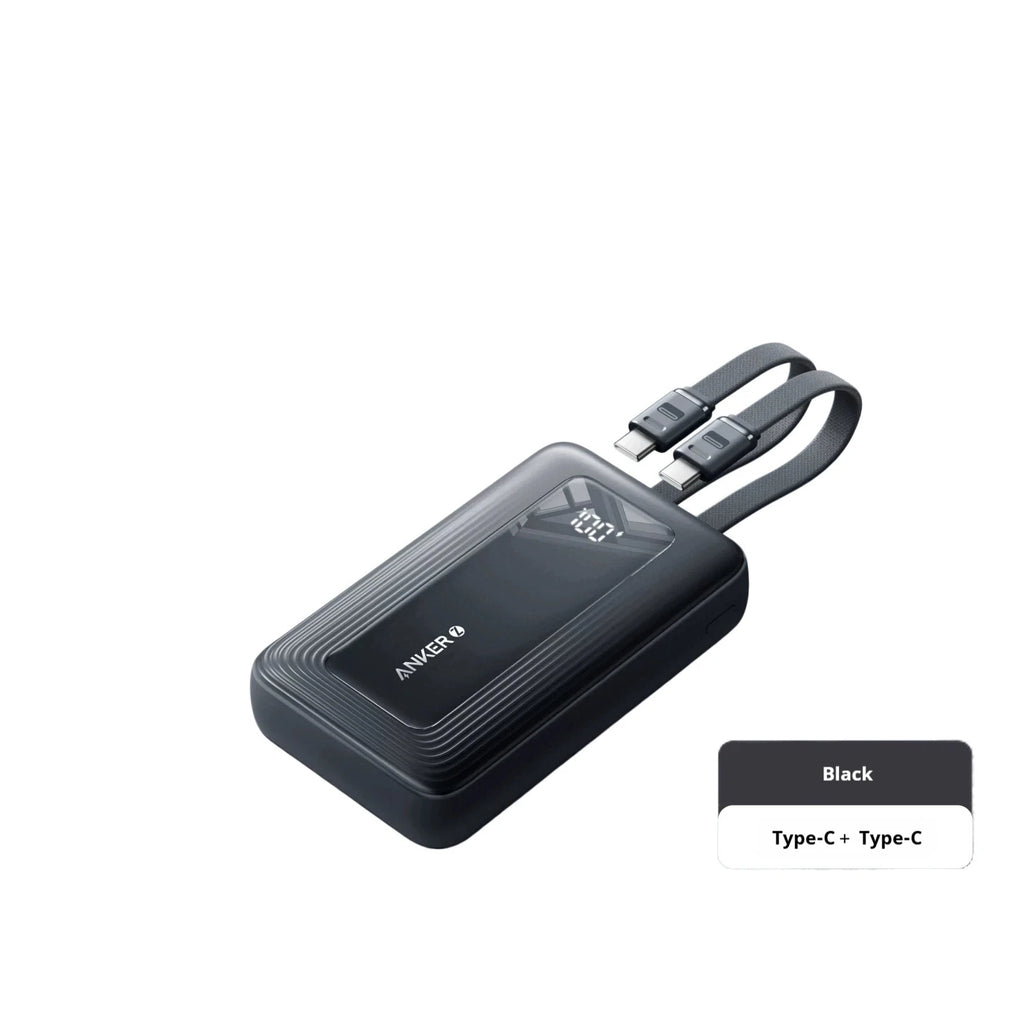 Anker Power Bank 20000mAh 45W Fast Charging Built-in Cable MFi Certified 3C Certified Airline Approved for iPhone 16 and 17 Safe