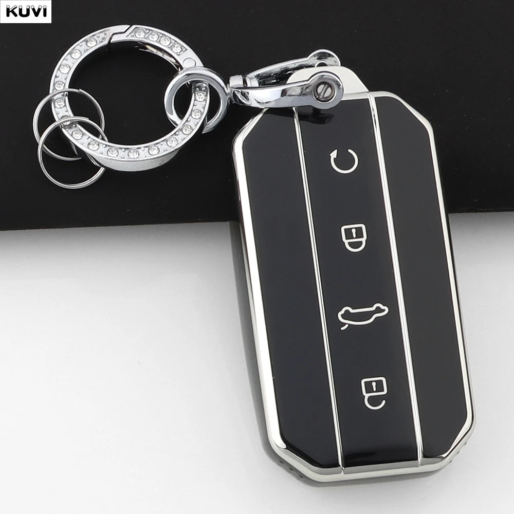 Fashion TPU Car Key Case Cover Shell For Chery Jaecoo J7 J5 7 5 Protection Bag Holder Keychain Keyless Auto Accessories