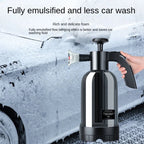 2L Hand Pump Foam Sprayer with 3 Types of Nozzle Hand Pneumatic Foam Cannon Snow Foam Car Wash Spray Bottle Car Window Cleaning CM World