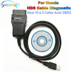 2025 High Quality for Honda HDS Cable Diagnostic TOOL  J2534 Car OBD2 Scanner  FT232RL Chip Support Multi-language