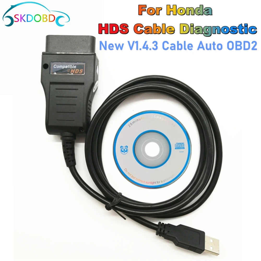 2025 High Quality for Honda HDS Cable Diagnostic TOOL  J2534 Car OBD2 Scanner  FT232RL Chip Support Multi-language
