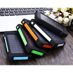 Lenovo 500000mAh Solar Power Bank Super Fast Charging Large Capacity Outdoor Portable External Battery for iPhone Samsung Huawei Car Mobile World