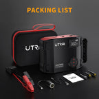 UTRAI 4 In 1 2000A Jump Starter Power Bank 16000mAh 150PSI Air Compressor Tire Pump Portable Charger Car Booster Starting Device CM World