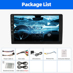 ESSGOO 10.1" Android 14 Carplay Car GPS Radio Stereo Double 2Din Head Unit FM SWC Bluetooth 4+64GB IPS Split Touch Screen WiFi CM World