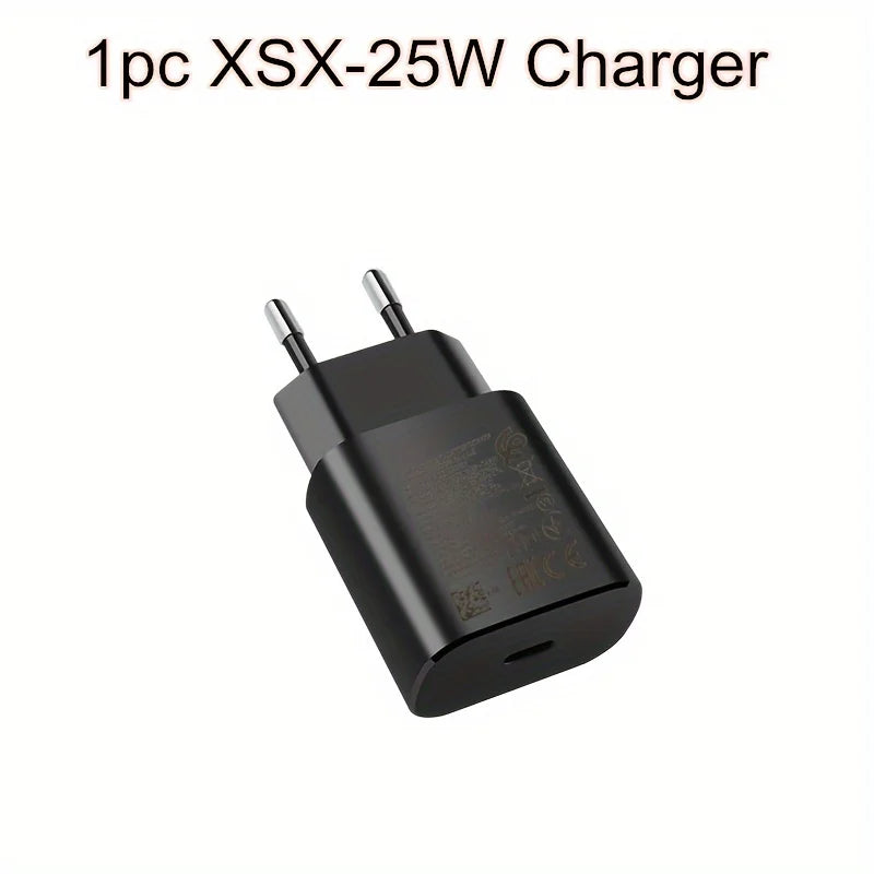 25W USB Type C Super Fast Charger European for Samsung Galaxy S23 S22 S21 S20 Ultra Plus A53 A52 with3.3ft Charging Cable(black) Car Mobile World