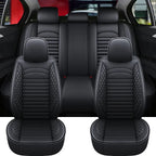 Full Coverage Pu Leather Car Seat Covers for HYUNDAI Tucson Santa FE i30 i40 Veloster Creta Elantra Car Accessories CM World