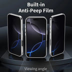 Original Farve Bagplade Mobiletui Til iPhone 17/14/15/16 Pro Max Magnetsuge Holder Metalramme All-Inclusive Spejlbeskyttelse Etu