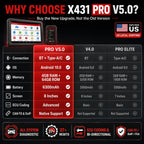 X-431 PROS V 5.0 LAUNCH Car Diagnostic Tool Auto Automotive Tool OBD2 Scanner Scan Diagnosis 2 Years Free Update VS X431 PRO V