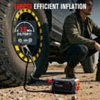 GOOLOO A7 Car Jump Starter with Air Compressor, 6000A & 160PSI Emergency Starter, 12V Supersafe Battery Booster with Tire Inflator & Pump (Inflate/Deflate) for All Gas & Up to 10.0L Diesel Engines