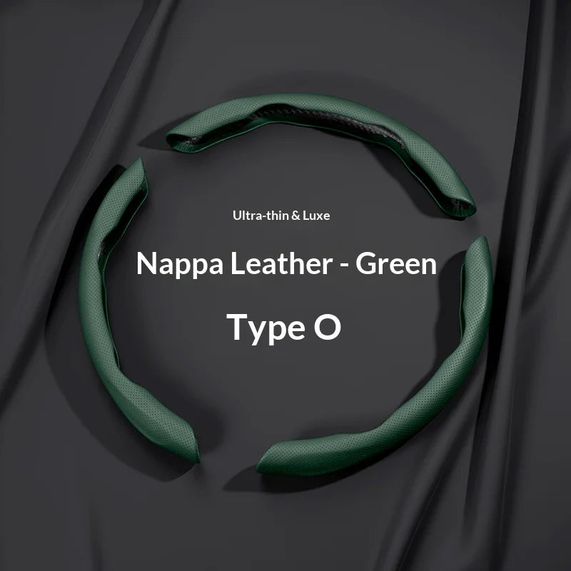 Nappa Segmented Steering Wheel Cover Decoration Car Interior, Breathable and Comfortable Steering Wheel Cover