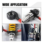 5pcs Anti Slip Half Moon Wrench Hook Wrenches Tools Set C-Shape Spanner Motorcycle Car Repair Shock Djustment Spanner Hand Tool