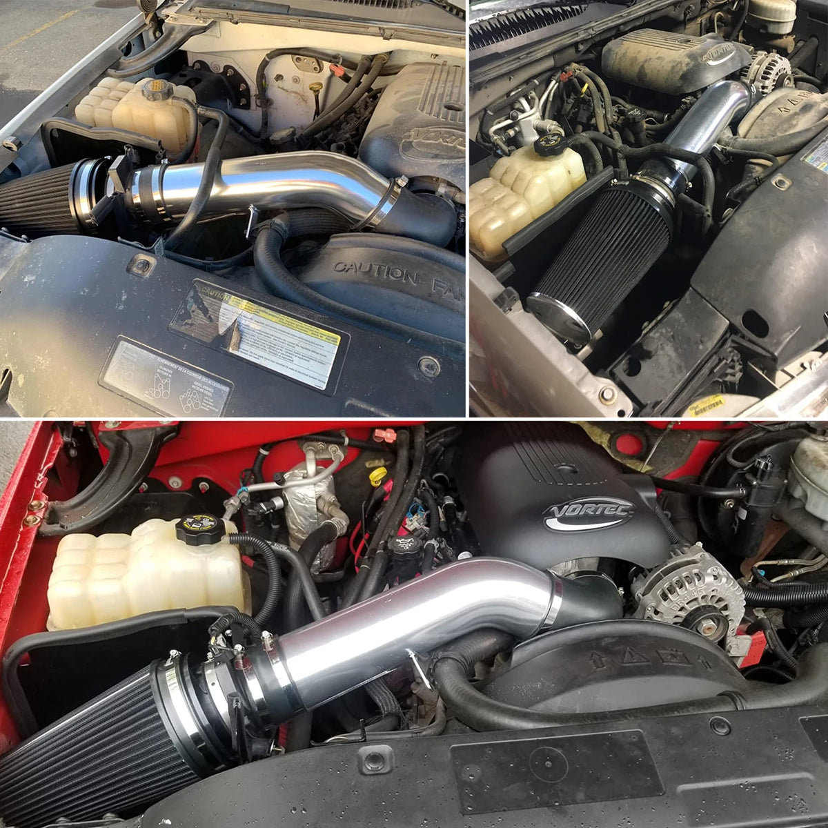 Cold Air Intake Pipe Kit for Chevrolet Tahoe Suburban 1500 Silverado Cadillac Escalade GMC Yukon with High Flow Air Filter