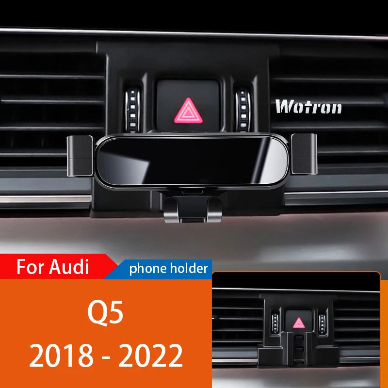 Car Phone Holder Mobile Mount Stand For Audi Q5 8R FY 2010-2023  Adjustable GPS Special Navigation Bracket Accessories CM World