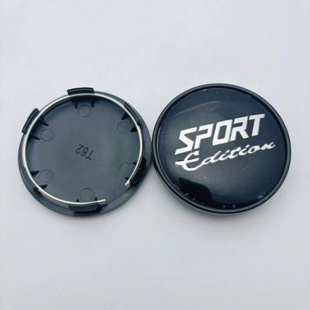 4pcs Car Wheel Center Caps 62mm ( Clips 57MM ) Wheel Hub Hubcaps Rim Dust Cover Sport Edition Logo Emblem Badge Car Accessories