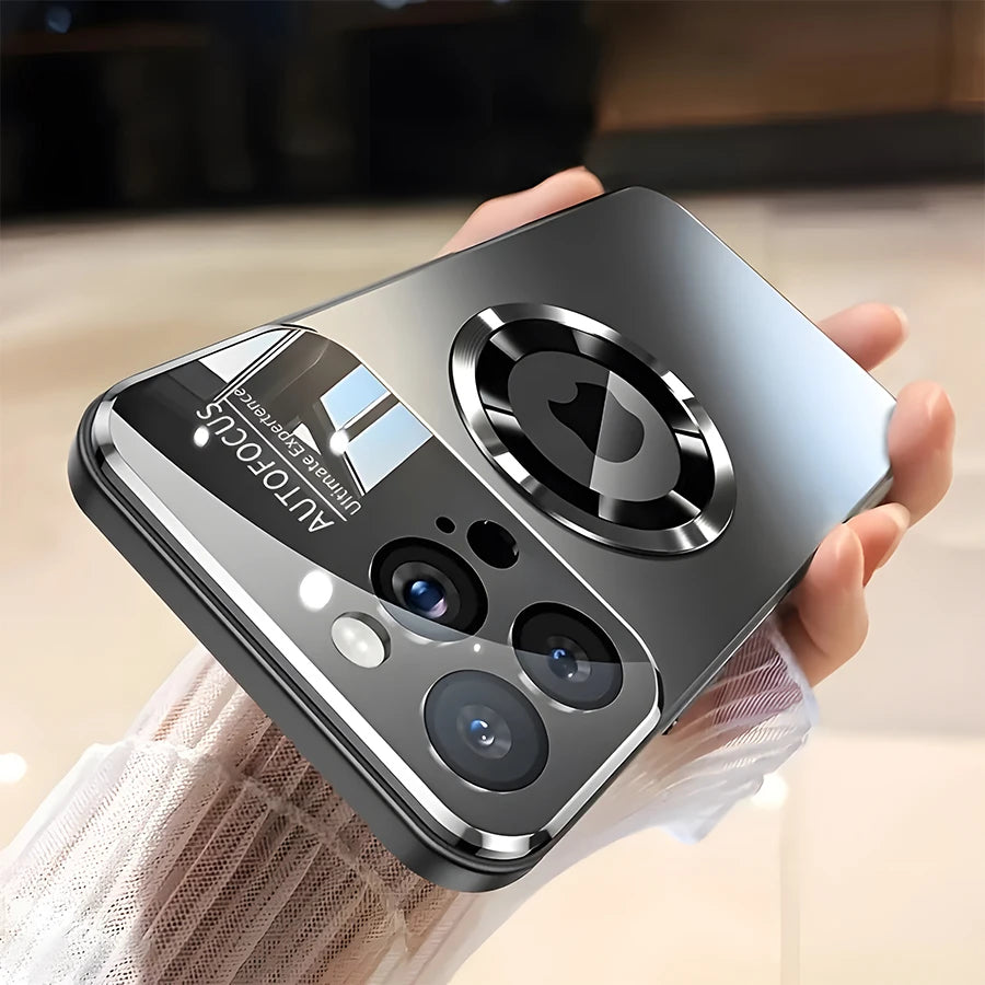 Phone Case - A New High-End Titanium Magnetic Wireless Charging Case Designed for Iphone 18,17,16,15,14,13,12 Pro/Pro Max/Air/Plus & Galaxy S22,S23,S24,S25,S26 Ultra