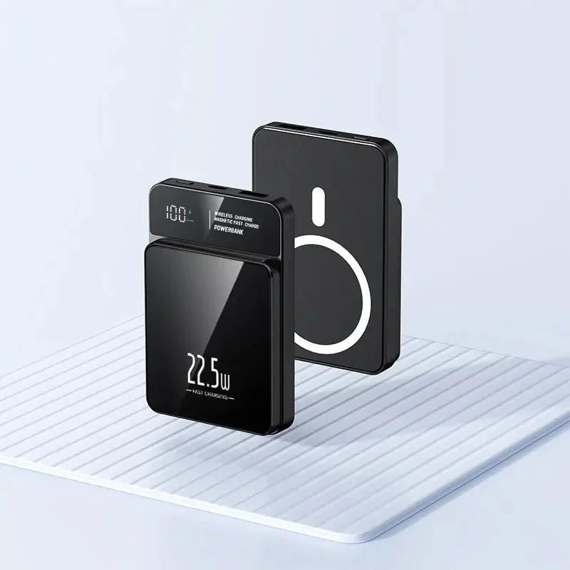 Lenovo 100000mAh Portable Magnetic Wireless Power Bank PD22.5W Super Fast Charging External Battery For Magsafe IPhone Samsung Car Mobile World