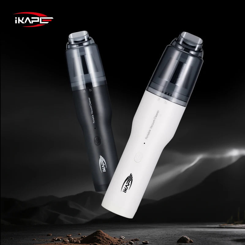 IKAPE Coffee Grounds Vacuum For Bar/Car/Desktop Portable Wireless Handheld Barista Cleaner With 13Kpa Powerful Suction&Blower Car Mobile World