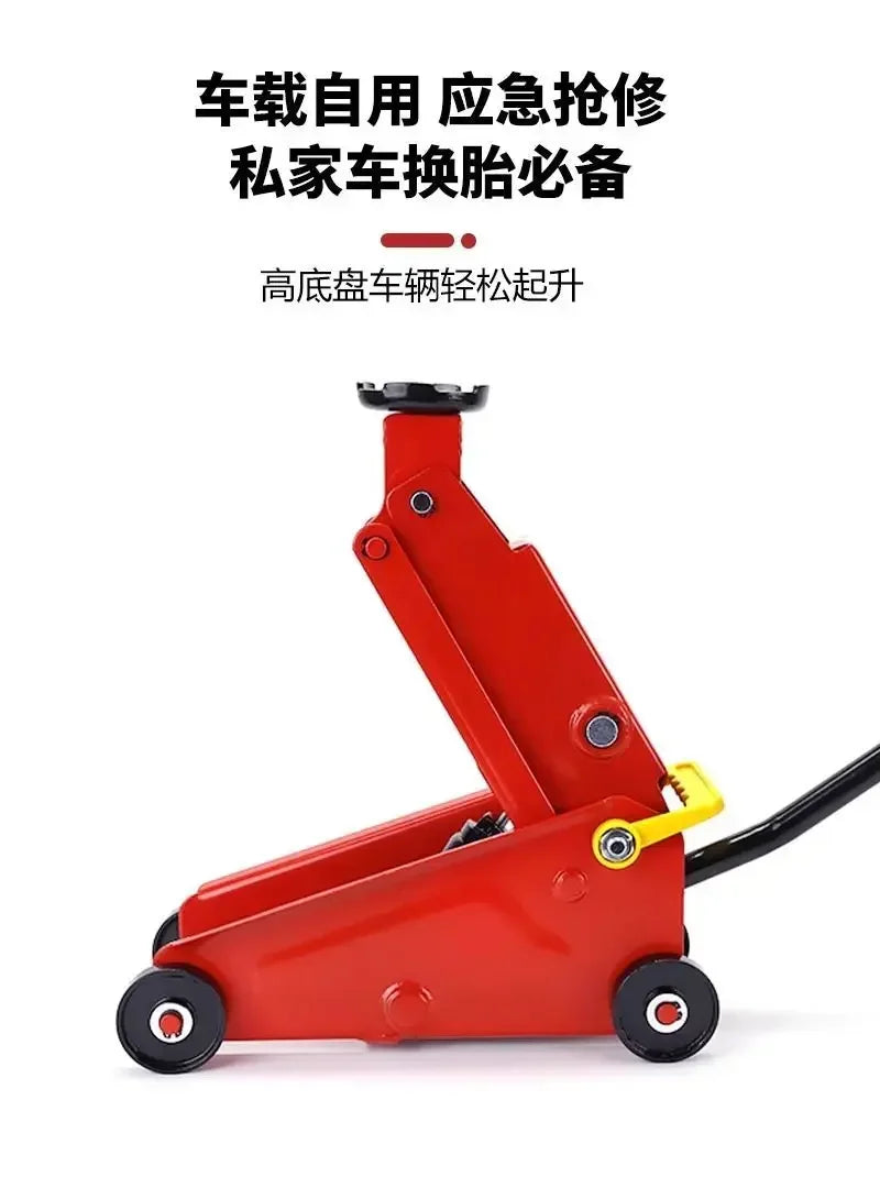 Durable 135-430mm Small Mini Horizontal Hydraulic Jack Car SUV2.5 Tons on-board Tool