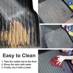 LUCKEASY Left /Right Drive for Zeekr 7X 2024-2026 Car Floor Mats Cargo Liner Backrest Trunk Pad Foot Mat All Weather Accessories