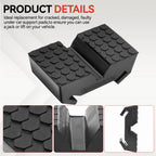 Car Rubber Slotted Jack Stand Pad Pad Bottle Lift Saddle Adapter Repair Tool Frame Stand Rail Pinch Weld Adaptor Rail Protector CM World