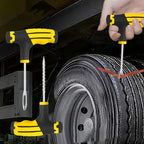 Car Tire Puncture Plugs Vacuum Tire Pass Emergency Repair Tools Glue Strips Glue Quick Repair Tire Repair Kit Patch Tool Set CM World