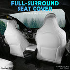 Custom Fit Car Seat Covers Specific For Tesla Model X S 360 Degree Full Covered High Quality Leather Cushion Fit 6 or 7 Seaters