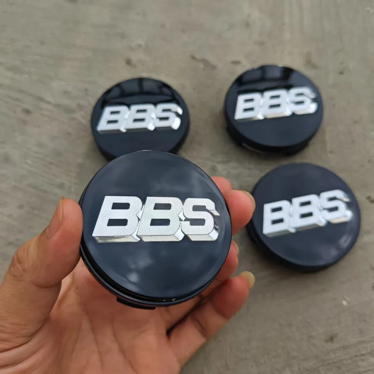 4Pcs 60/65mm Acrylic BBS Wheel Center Cap Wheels Tyre Car Wheel Center Cap Set Vehicles Automotive BBS wheel hub modification CM World