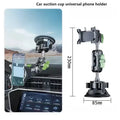 Universal Metal Car Phone Mount, 360° Rotation for Windshield/Dashboard, Suction Cup Holder for IPhone Samsung All Smartphones