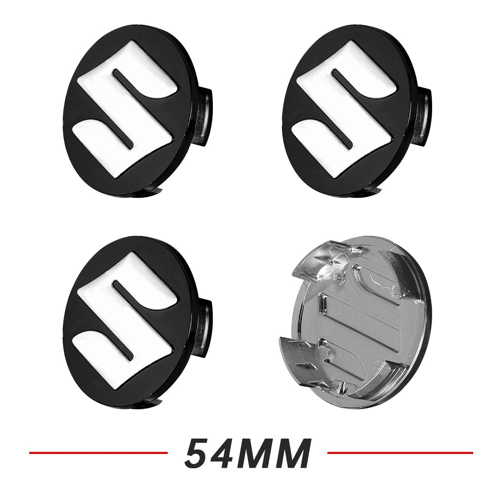 4Pcs/Set Car Wheel Center Hub Caps Tire Rim Covers  Decals Styling Accessories For Suzuki Swift SX4 Samurai Baleno Vitara Jimny CM World