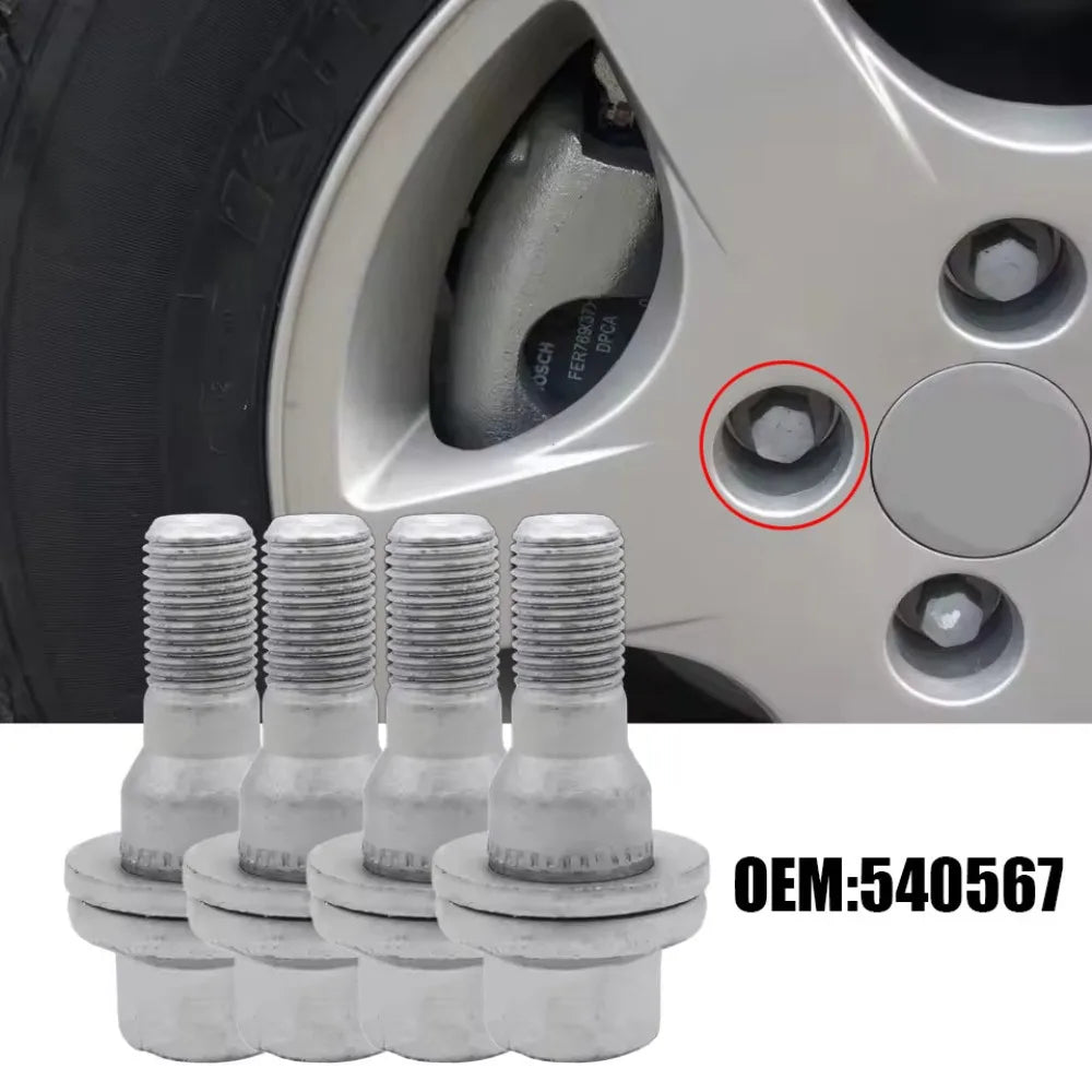 1PC/4PCS Car Wheel Bolt 9817024580 540567 For Peugeot 206 207 307 308 407 607CC SW 3008 RCZ Citroen DS C4 C5 C6