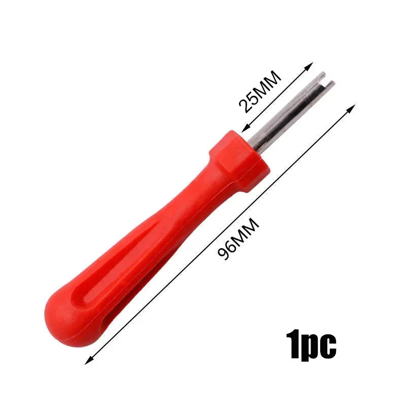 1/5Pcs Car Bike Motorbike Slotted Handle Tire Valve Stem Core Remover Tire Valve Core Screwdriver Car tyre Repair Install Tools
