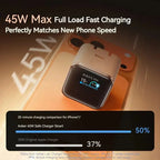 Anker 45W Nano Smart Display Charger Type C Fast Charging Compact and Foldable Plug USB C Charger for iPhone 17ProMax and more Car Mobile World