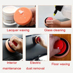 4 Inch Car Wax Applicator Pads Set with Red Handle Soft Sponge Applicators Foam Wax Pad for Polishing and Cleaning Cars CM World
