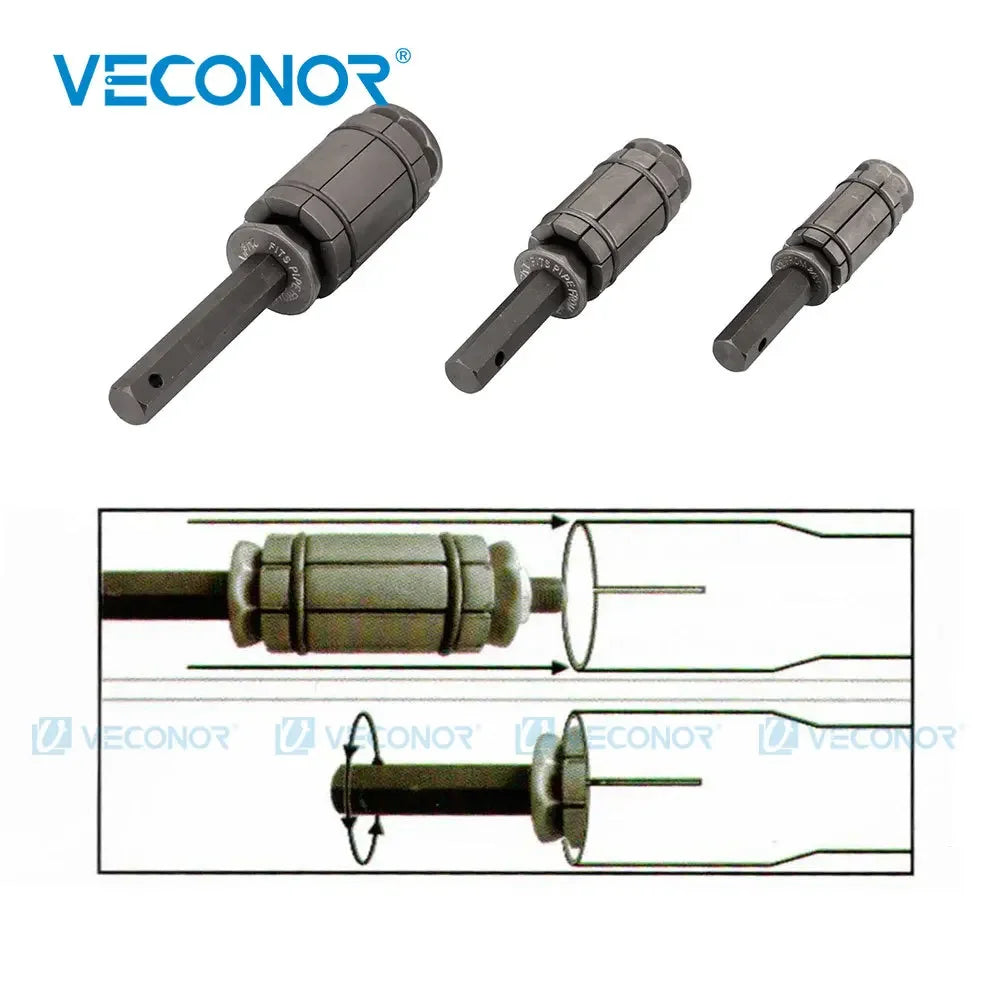 Tail Pipe Expander Tool Set 1-1/8" to 3-1/2" Car Exhaust Tail Tube Spreader Muffler Dent Remover Tool 29-89mm for Most Vehicles CM World