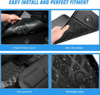 Nilight TPE Floor Mats for Honda Odyssey 2011 2012 2013 2014 2015 2016 2017 All Weather Custom Fit Heavy Duty Floor Liners